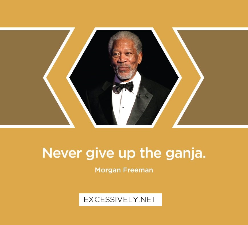 Never give up the ganja.